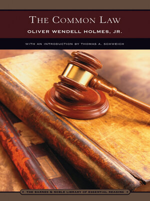 cover image of The Common Law (Barnes & Noble Library of Essential Reading)